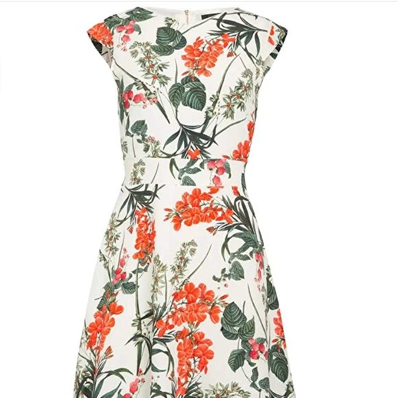 FINAL PRICE  High Neck Floral Fit & Flare Sundress - Picture 4 of 5